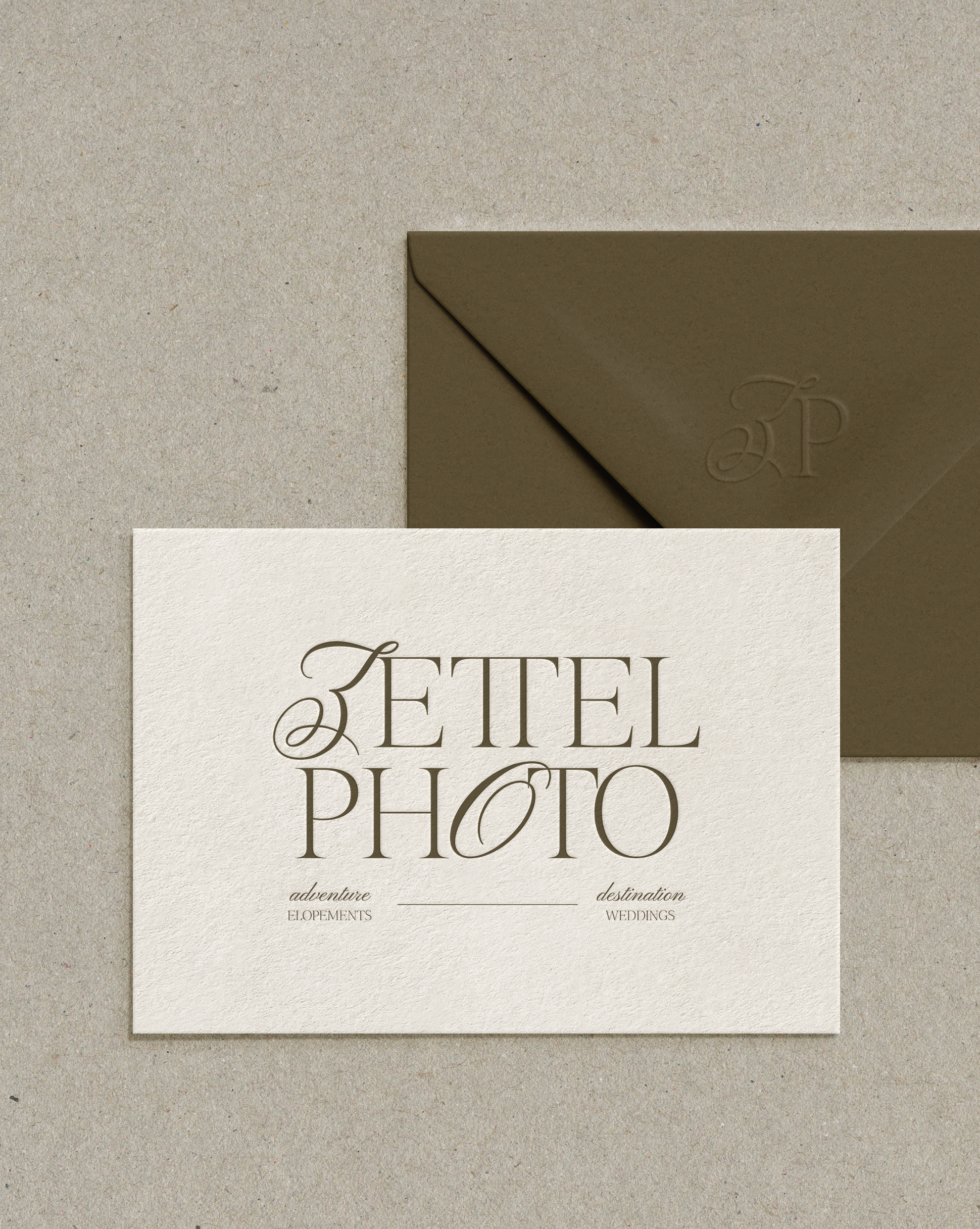 Timeless branding design for a wedding photographer