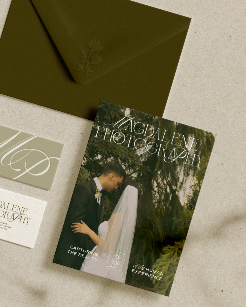 Example of branding mockups for a photographer.
