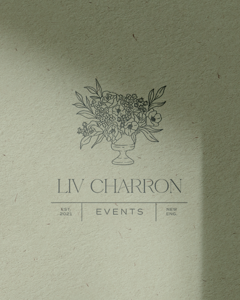 Logo from branding and web design project for a New England wedding pro