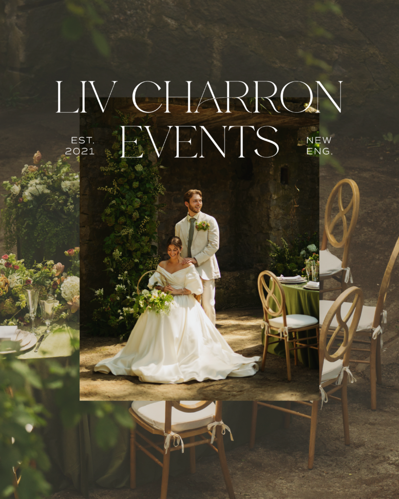 Wedding styled shoot and timeless branding for event planner Liv Charron Events