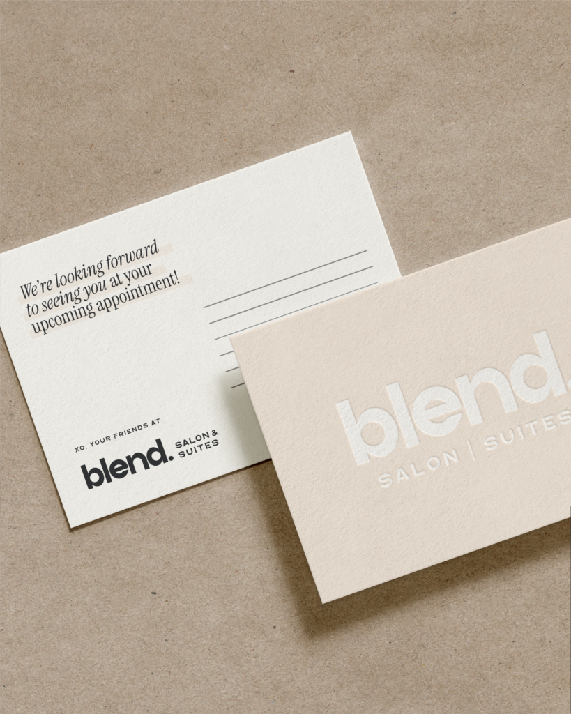 Brand mockups for a modern brand and web design client