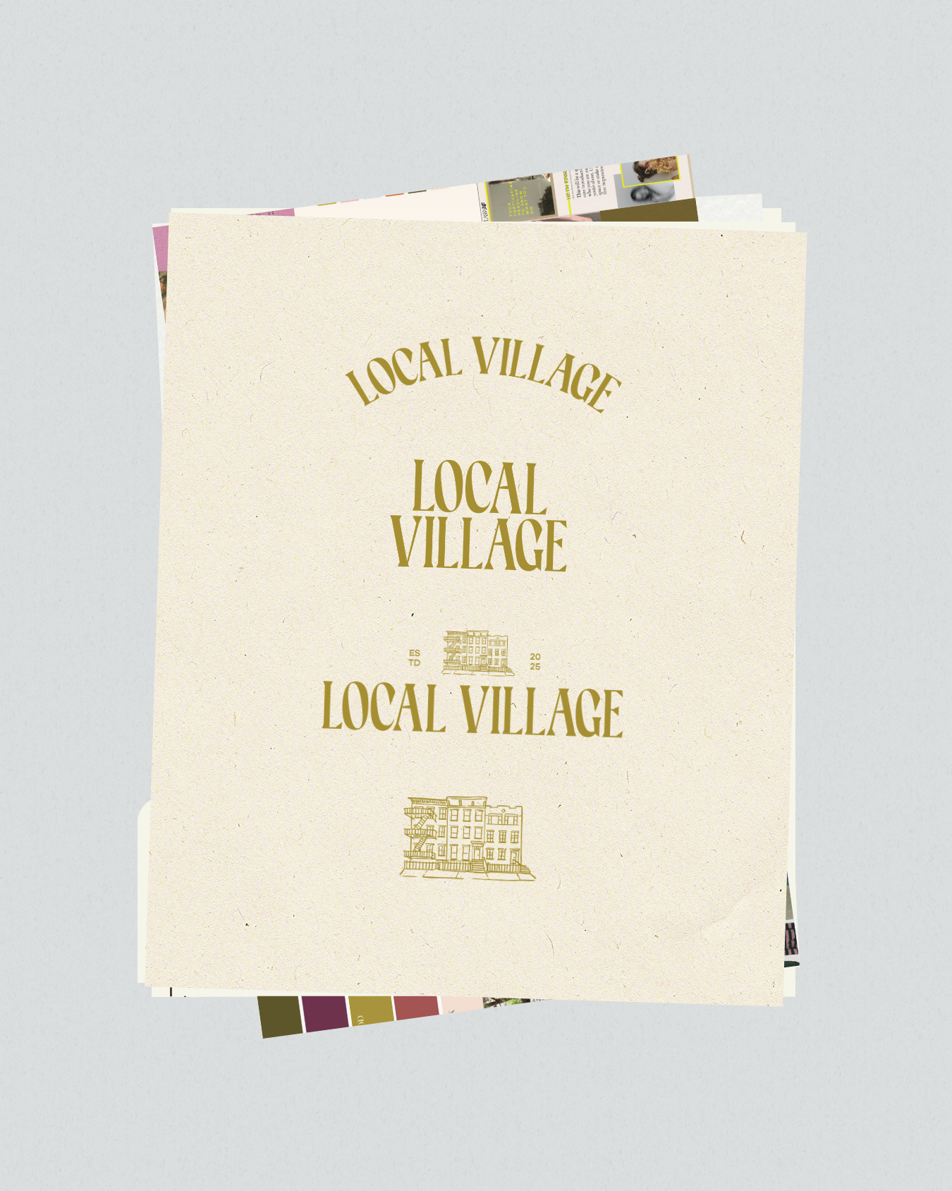 local village logo designs submarks and favicon designs