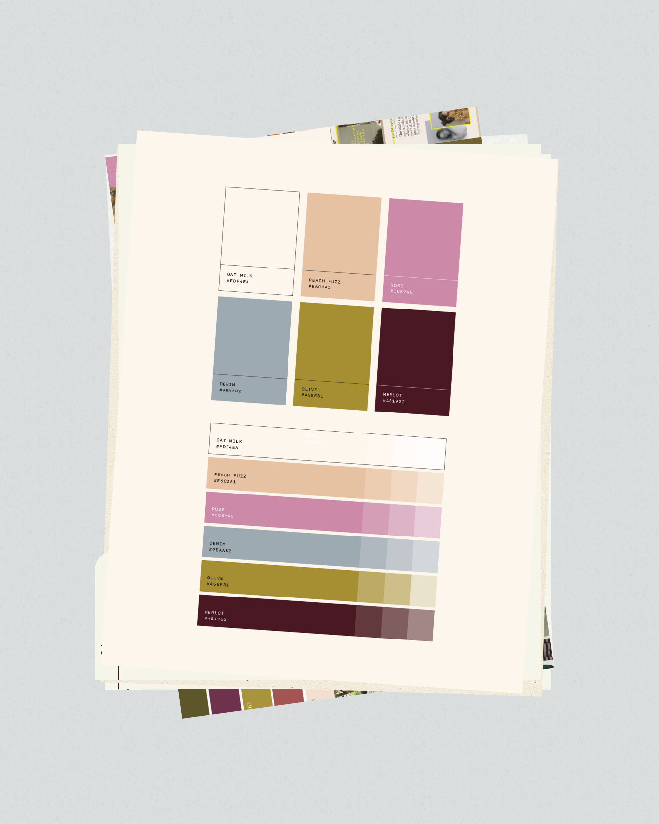 cool girl color palette for a small business brand guidelines