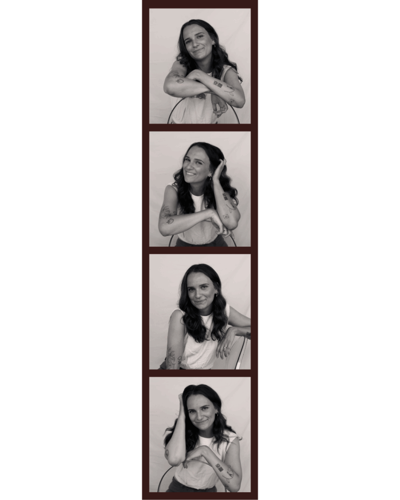 brand headshots branding photo shoot for a graphic designer creative photo booth strip