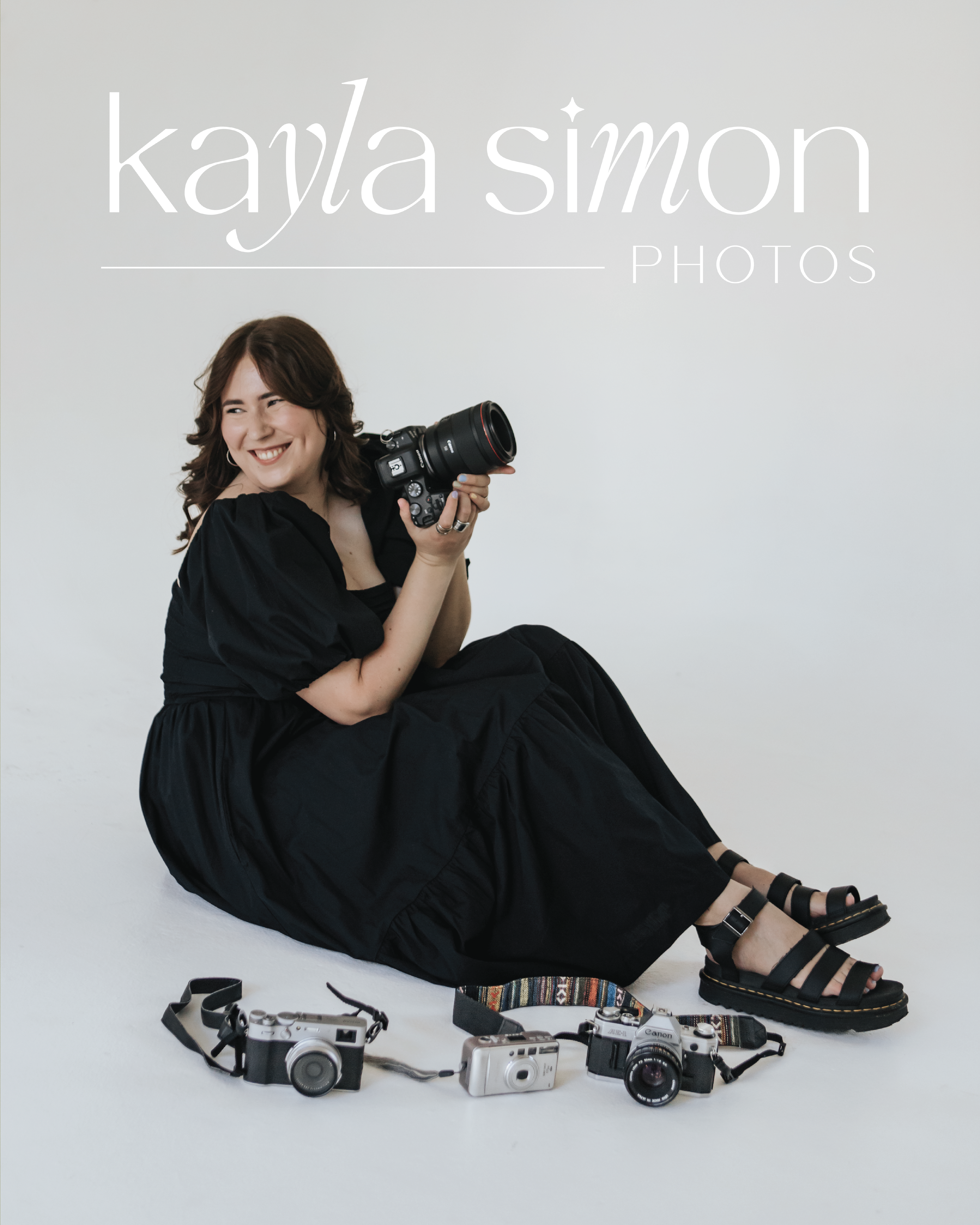 elevated and modern branding for a portrait photographer branding and website design