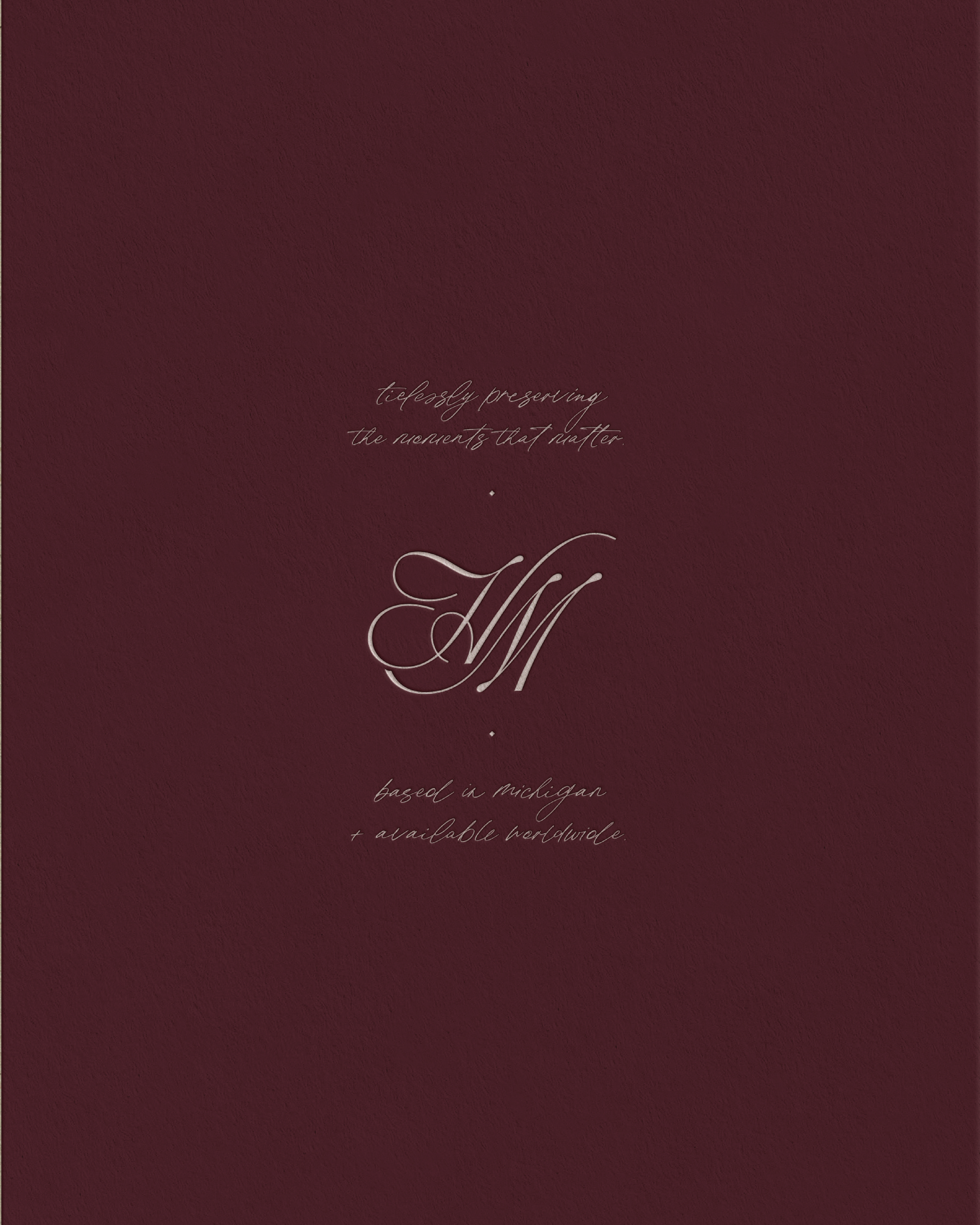 luxe rich wedding photographer brand logo monogram