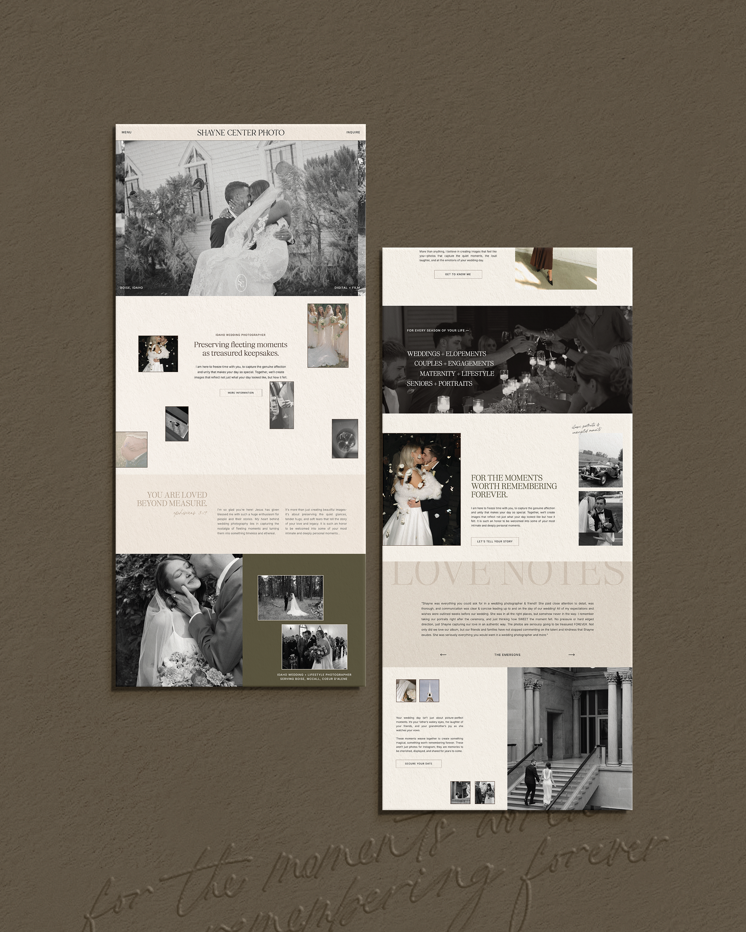 brand and web designer showit website